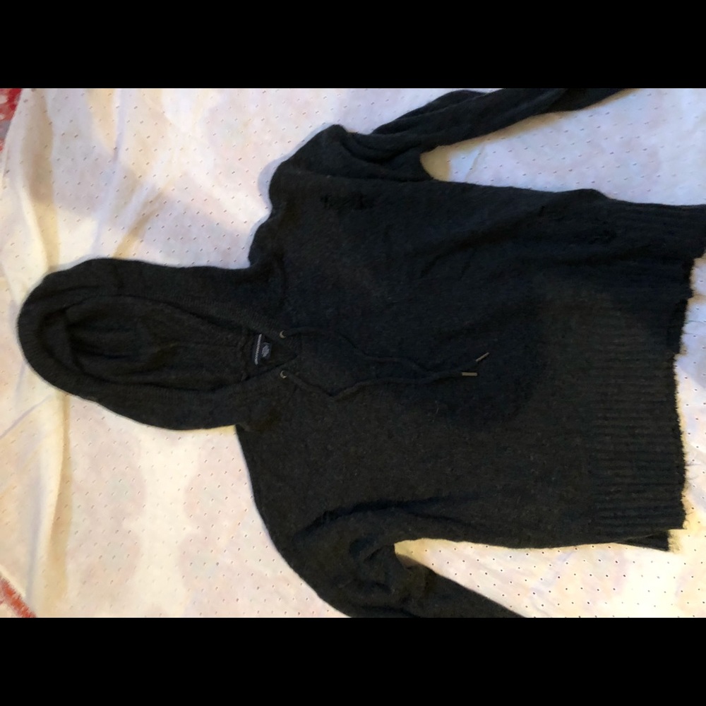 Dark Gray ripped sweater